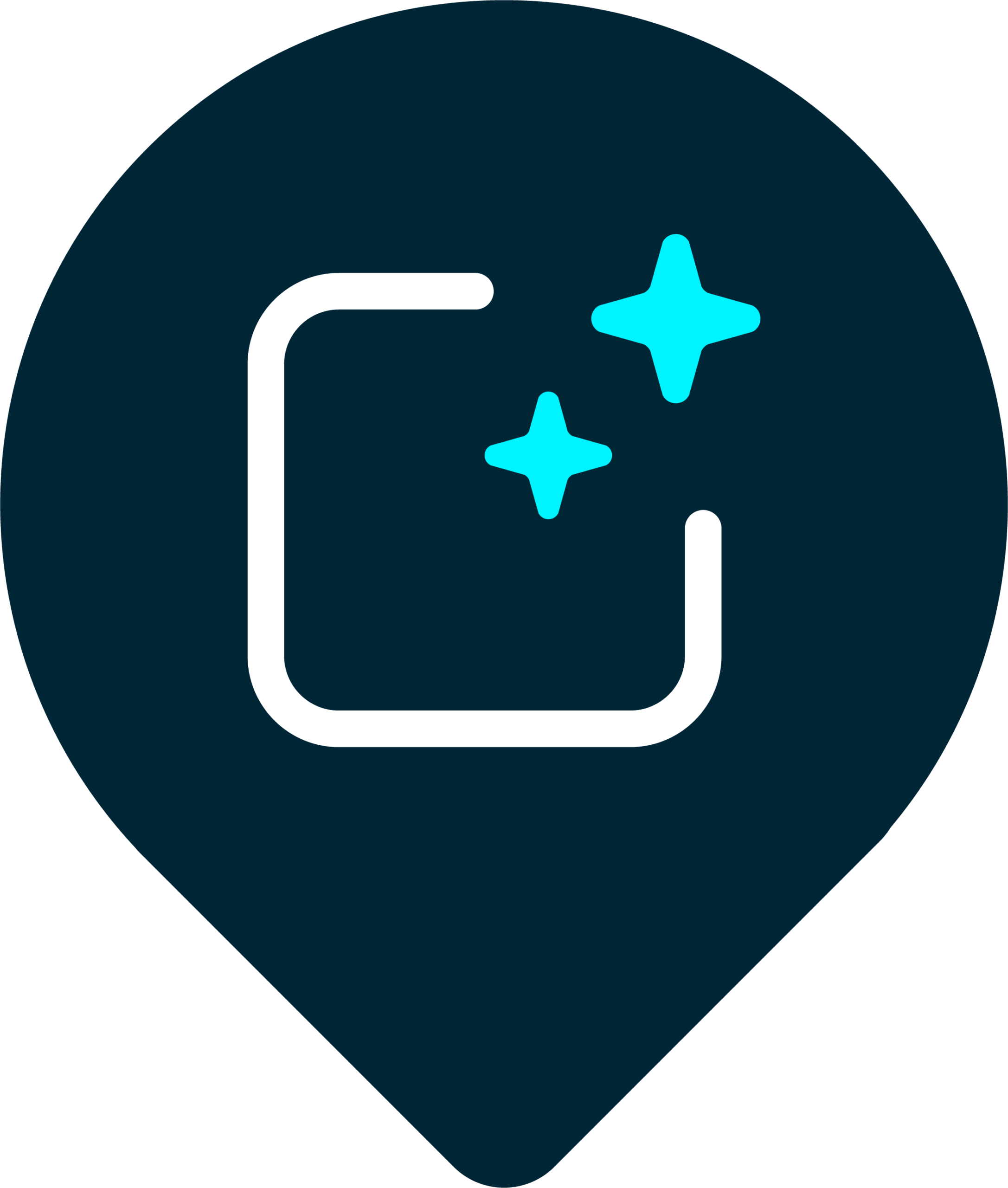 Enhance icon with hand and arrow