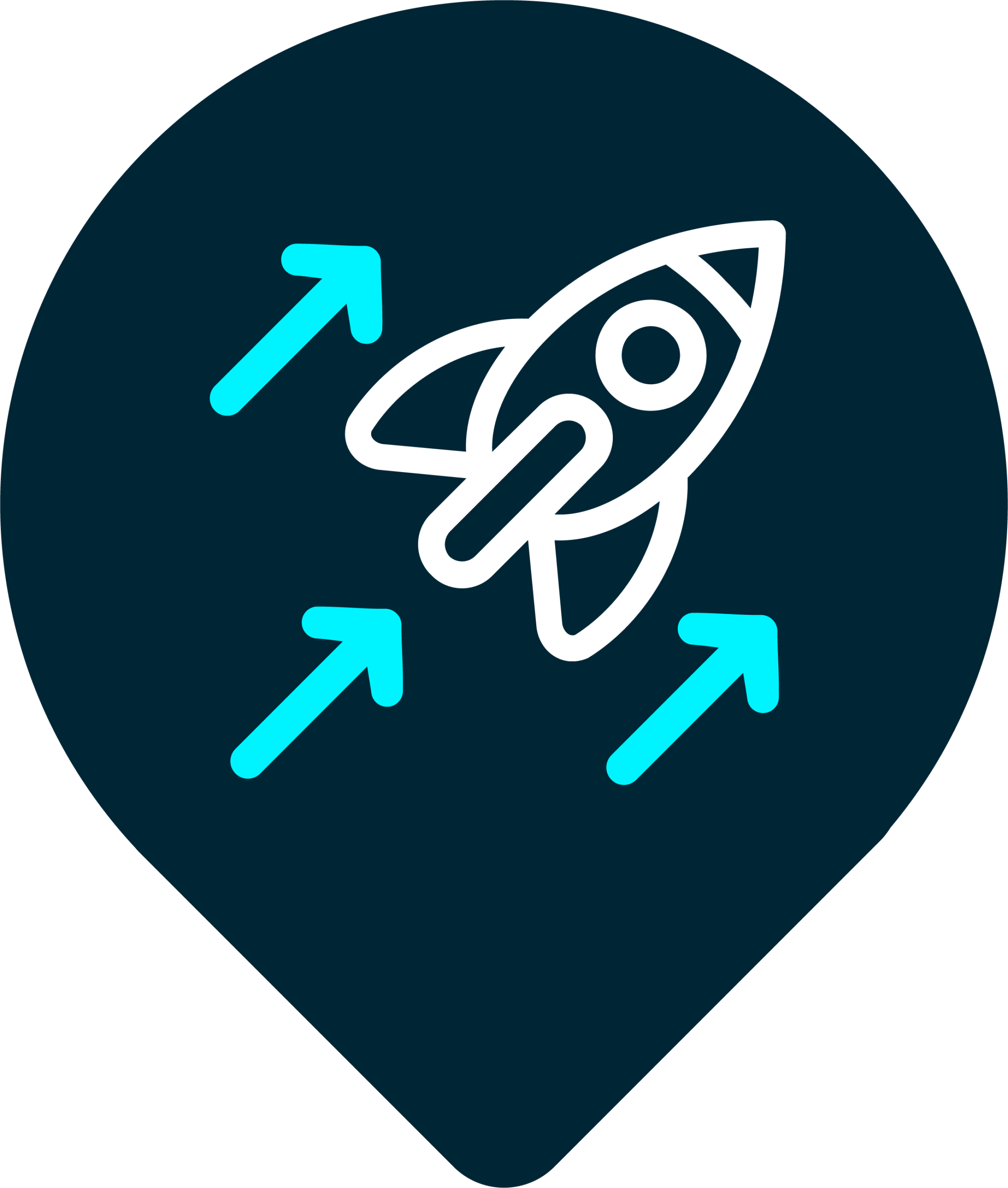 Branded Enhance icon with rocket